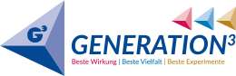 Logo: Generation hoch 3, Beste Wirkung | Beste Vielfalt | Beste experimente